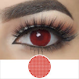 Red Mesh Halloween Contacts