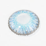 3 tone brilliant blue colored contacts with real shot