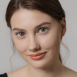 modelwearingpremium gray colored contacts