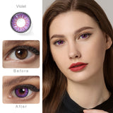 Nonno Violet Purple Colored Contacts