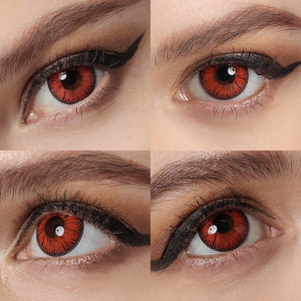 Nonno Deep Red Colored Contact Lenses – FreshGo