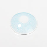 aqua blue colored contacts with real shot
