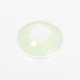 sage green colored contacts with real shot