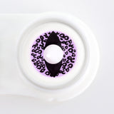 Violet Cheetah Cat Eye Halloween Contacts