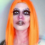 Black and White Cross Halloween Contacts