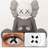 Black and White Cross Halloween Contacts