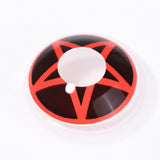 Red Pentagram Halloween Contacts