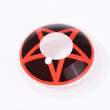 Red Pentagram Halloween Contacts