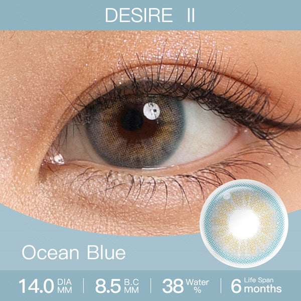 Desire Ocean Blue Colored Contacts