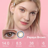 Melody Papaya Brown Colored Contacts