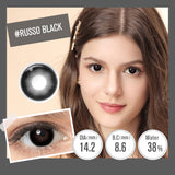 Russo Black Colored Contacts