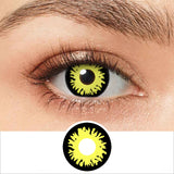 Black And Yellow Wolf Contacts