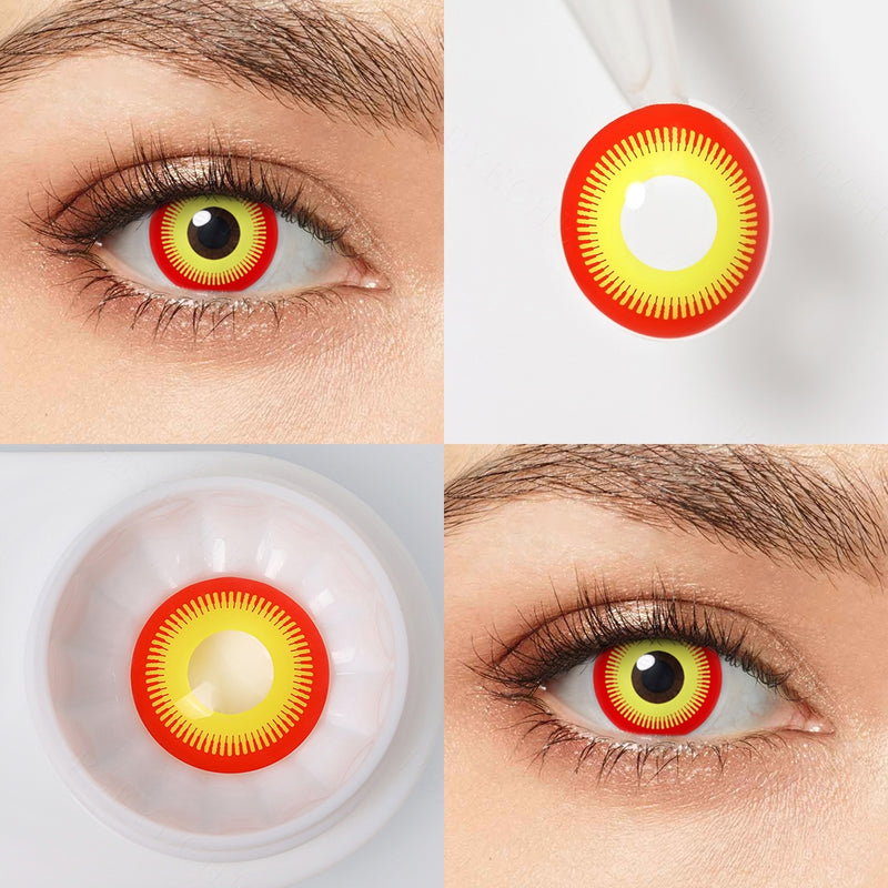 Red And Yellow Geared Contacts