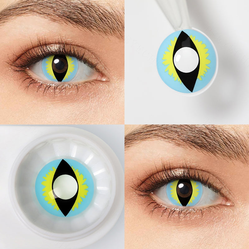 Ice Blue Dragon Eye Contacts