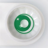 Pakistan Flag Contact Lenses