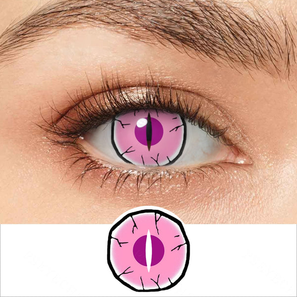 Anime & Cosplay Halloween Contacts Pink Demon Eye Contacts