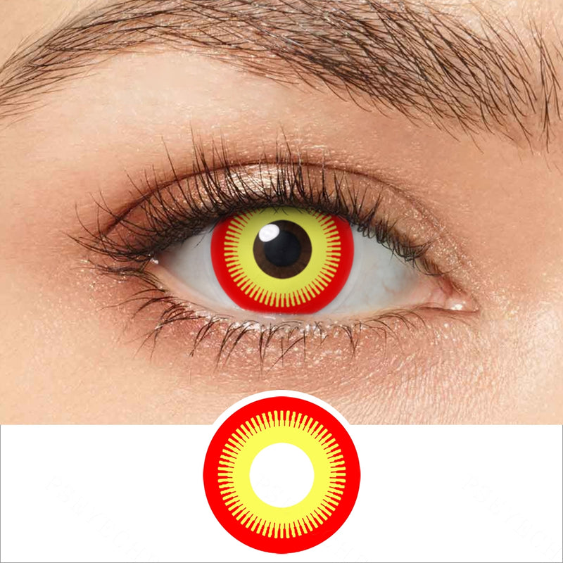 Red And Yellow Geared Contacts