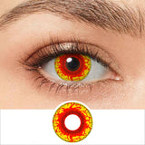 Yellow Blood Splat Halloween Contacts