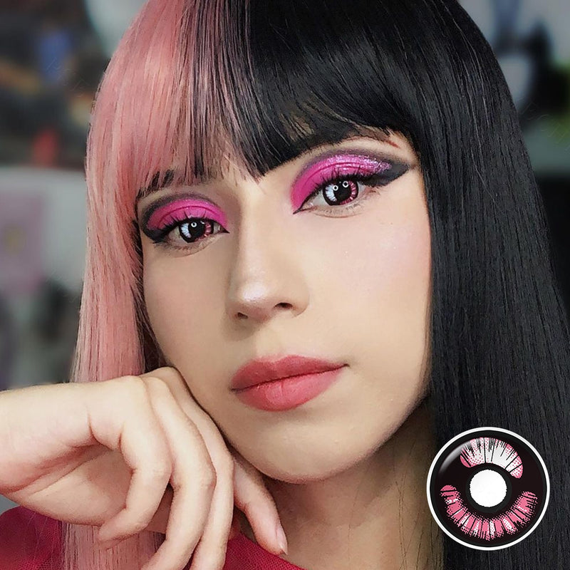 Girly Pink Anime Contacts