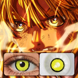 Bright Yellow Anime & Cosplay Halloween Contacts