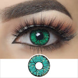 Green Crack Halloween Contacts