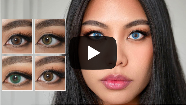 TOP COLORED CONTACT LENSES FOR DARK BROWN EYES | FreshGo Review & Try-on
