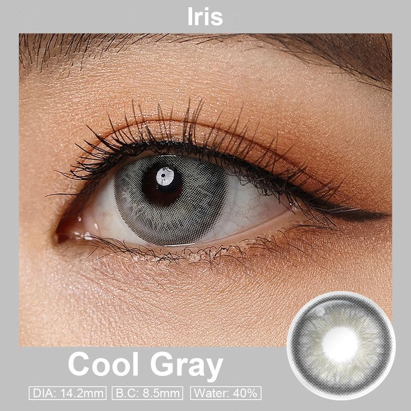 Iris Cool Gray Colored Contacts