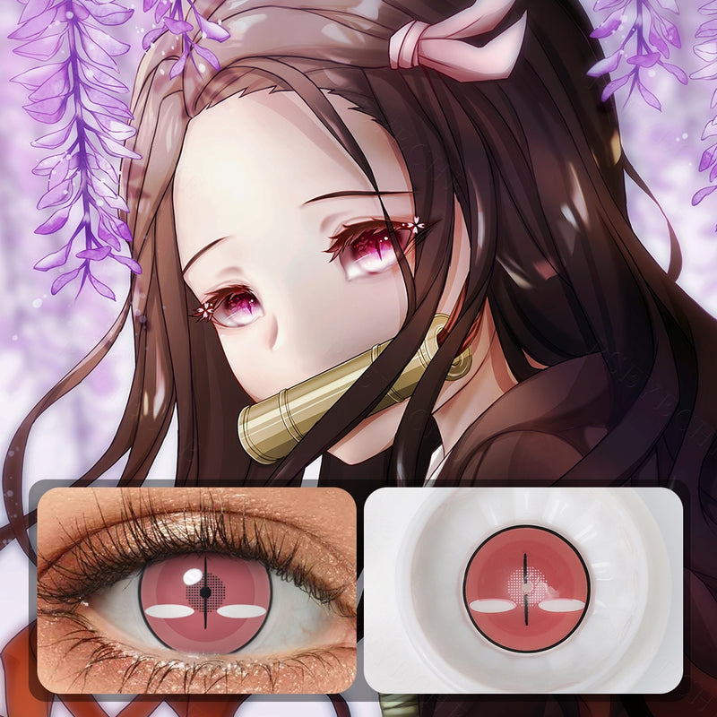 Demon Slayer Nezuko Demon Eyes Cosplay Contacts