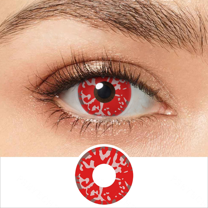 Red Blood Splat Halloween Contacts