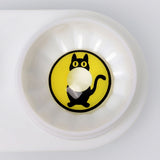 Yellow Kitten Pattern Halloween Contacts