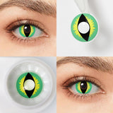 Green Dragon Eye Contacts