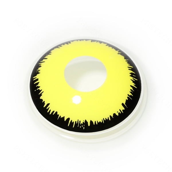 Bright Yellow Anime & Cosplay Halloween Contacts