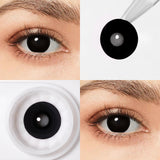 Black Mesh Pupil Contact Lenses