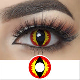 Red Lizard Halloween Contacts