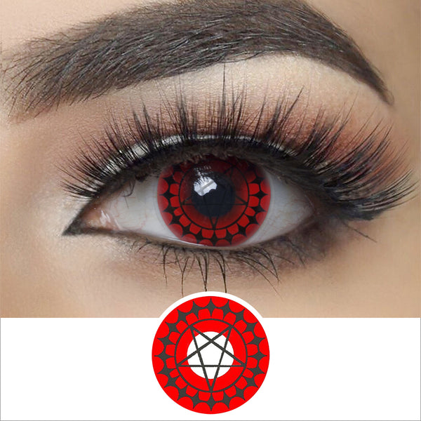 Contacts d'Halloween d'Oeil Rouge Contract Eye