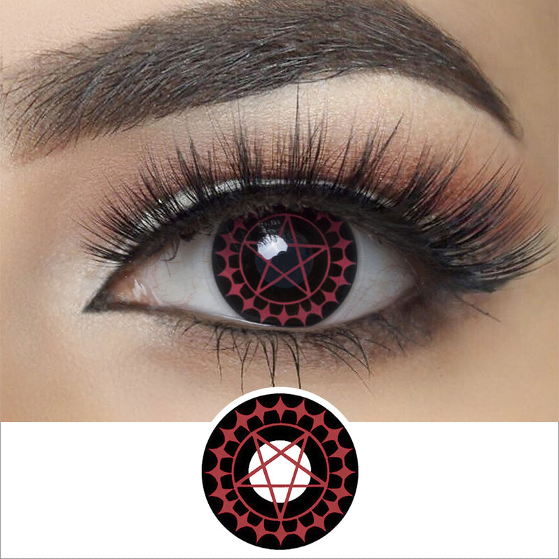 Black Contract Eye Halloween Contacts