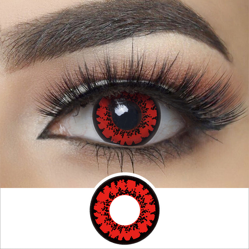 Contacts Mirage Rouge pour Halloween