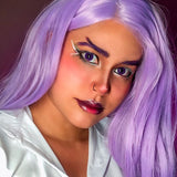Contacts d'Halloween en spirale violette