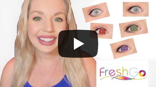 FRESHGO COLORED CONTACT LENSES TRY ON AND REVIEW 👀 NEW COLORS! ✨