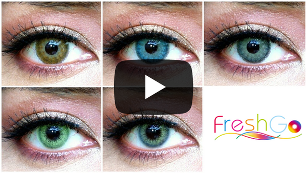 FreshGo Premium Brown, Blue, Gray & Ocean Green & Sky Gray Contact Lens Review