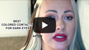 FreshGo Colored Contacts Review! Colored Contact Lenses on Dark Brown Eyes