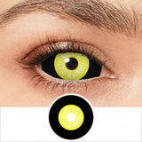 Black and Yellow Sclera Lenses