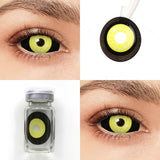 Black and Yellow Sclera Lenses