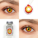 Fever Yellow and Red Sclera Lenses