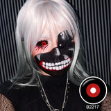 Jigsaw Black and Red Sclera Lenses