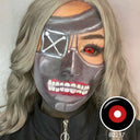 Jigsaw Black and Red Sclera Lenses