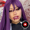 Jigsaw Black and Red Sclera Lenses