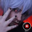 Jigsaw Black and Red Sclera Lenses