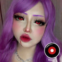 Jigsaw Black and Red Sclera Lenses