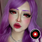 Jigsaw Black and Red Sclera Lenses